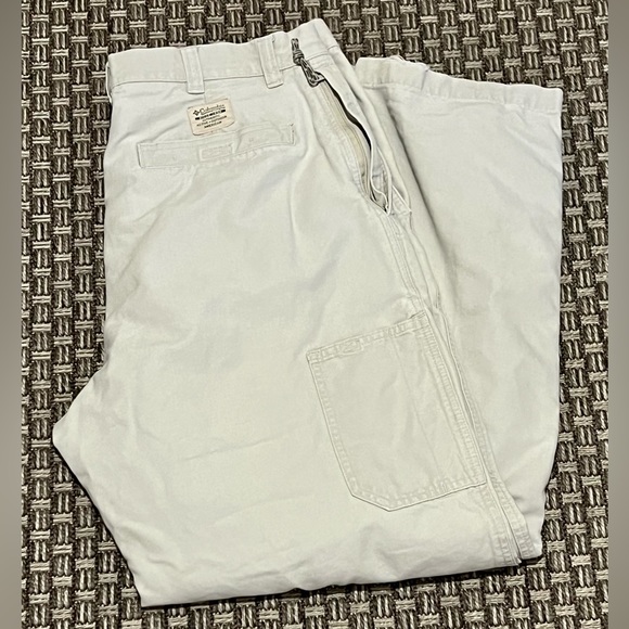 Columbia ROC Hiking Pants Zip Pocket Khaki Men’s 34 W - Picture 8 of 13